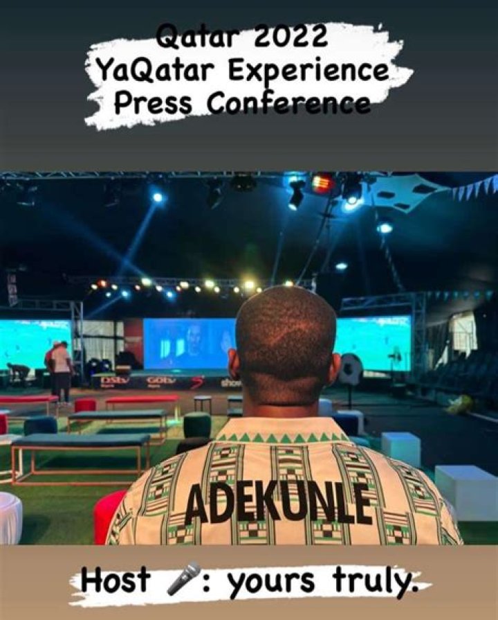 
Adekunle To Host FIFA World Cup Conference 