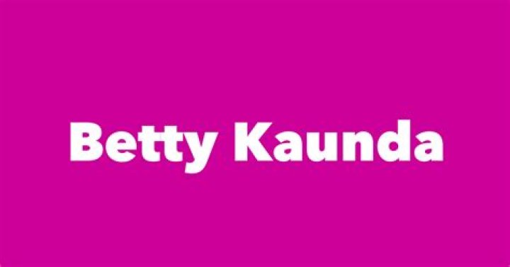 
Betty Kaunda Age, Birthday, Wikipedia, Who, Nationality, Biography 