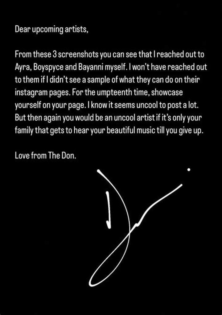 
Don Jazzy Sends Important Message To Upcoming Artistes 