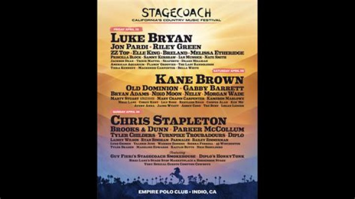 
Luke Bryan, Kane Brown And Chris Stapleton To Headline Stagecoach 2023 