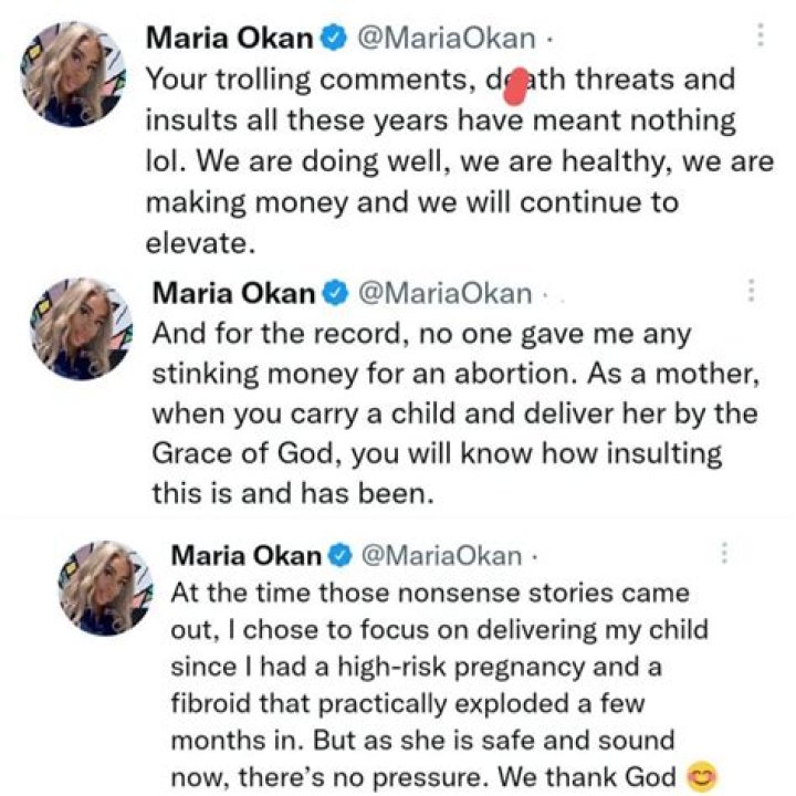 
Maria Okan speaks on alleged N2 million Olamide gave her to procure abortion 