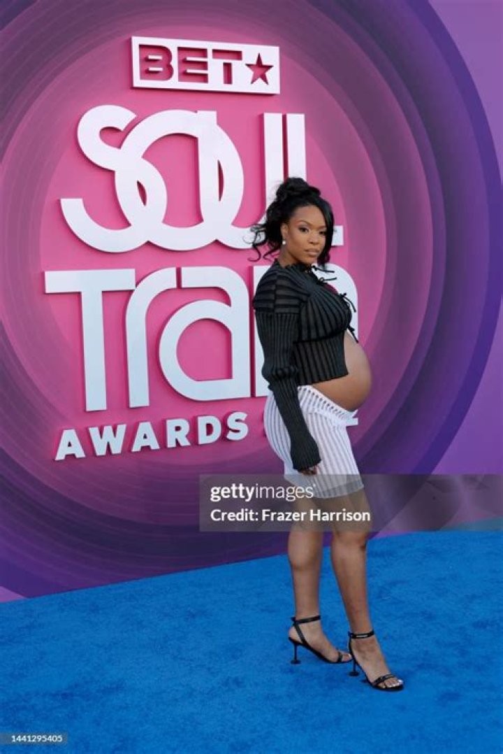 Michelle Mitchenor Has A Pregnancy Glow As She Walks The Red Carpet For Soul Train Awards