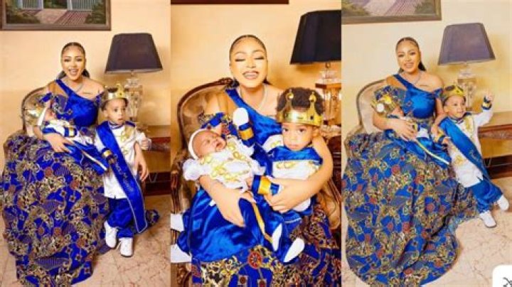 
“One More Boy And You Join The Club” Actress Omoni Oboli Reacts To Regina Daniels’ Beautiful Family Photos 