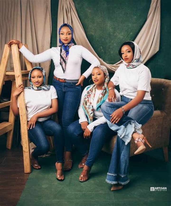 
Photos As Rahama Sadau Poses With Her Lookalike Sister, Fatima On Social Media 