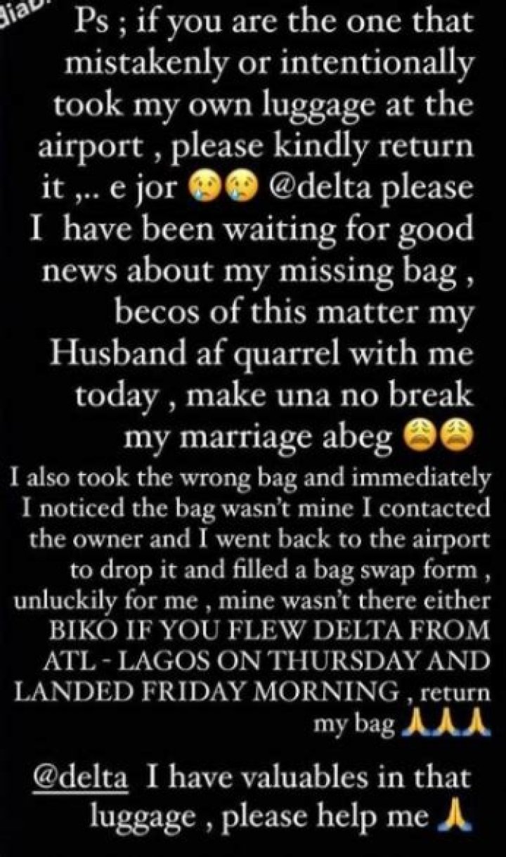 
“Please Don’t Break My Marriage” Yomi Casual’s Wife Pleads Over Missing Luggage 