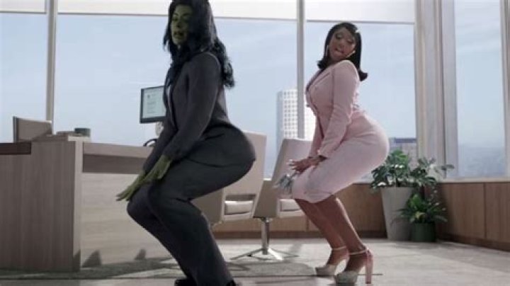 
‘She-Hulk’: Tatiana Maslany Reacts to Megan Thee Stallion’s Epic Cameo 