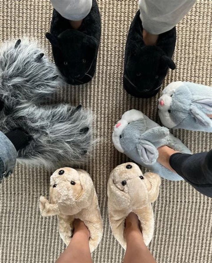 
Sylvester Stallone Wears Fuzzy Slippers with Wife Jennifer Flavin and Daughters on Christmas 